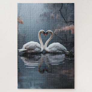 Puzzle Cygnes ensemble pour toujours