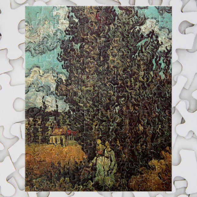 Puzzle Cyprès et deux femmes par Vincent van Gogh (Créateur téléchargé)