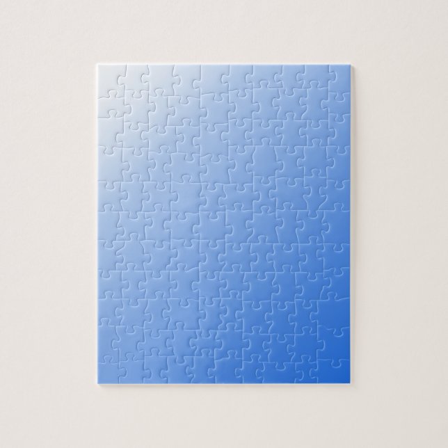 Puzzle D1 gradient linéaire - blanc au bleu (Vertical)