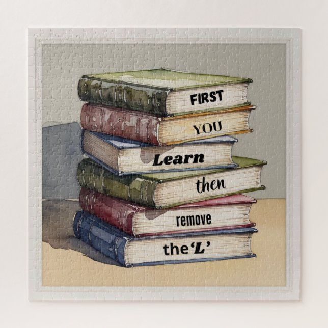 Puzzle D'abord, vous apprenez puis retirez l'élément L (Vertical)