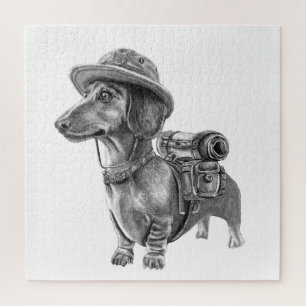 Puzzle Dachshund aventurier