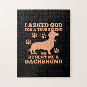Puzzle Dachshund Est Mon Vrai Ami