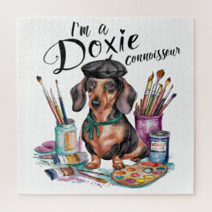 Puzzle Dachshund Je suis un Doxie Connoisseur