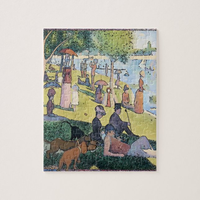 Puzzle Dachshunds au style Pique-nique Matisse (Vertical)