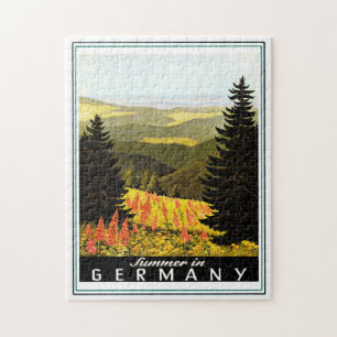 Puzzle d'affiches de voyage d'été de l'Allemagne