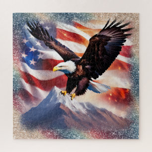 Puzzle d'aigle patriotique