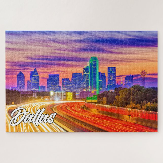 Puzzle Dallas, Texas, États-Unis (Horizontal)