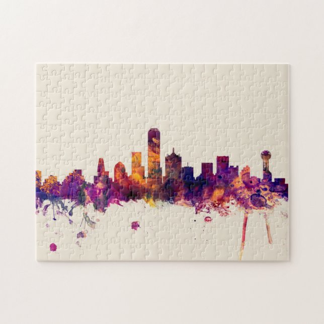 Puzzle Dallas Texas Skyline (Horizontal)