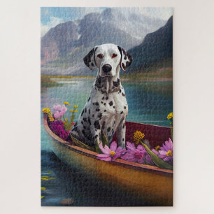 Puzzle Dalmatien sur une pagaie : Une aventure panoramiqu