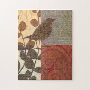 Puzzle Damask Sparrow