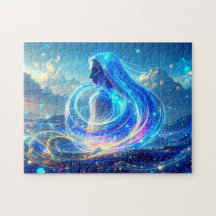 Dame de l'Ocean Genie Fantaisie Artistique Magique