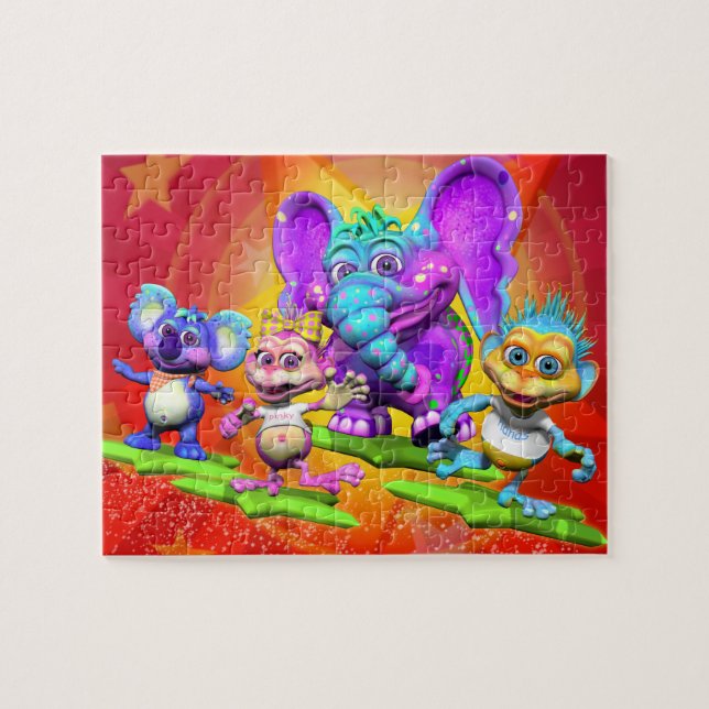 Puzzle d'amusement avec "le GiggleBellies " (Horizontal)