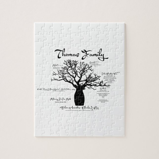 Puzzle d'ancêtre de famille (Vertical)