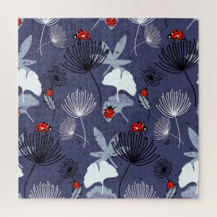 Puzzle Dandelion Ginkgo : Dessin main Abstrait