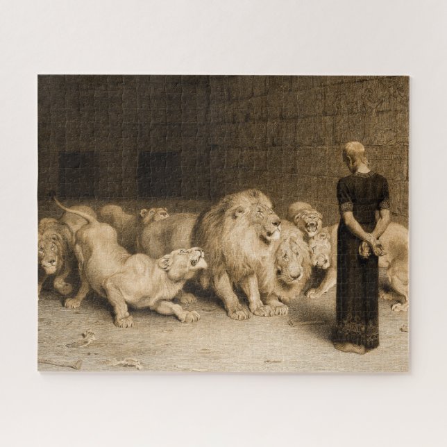 Puzzle Daniel in the Lions Den, 1875 par Briton Riviere (Horizontal)