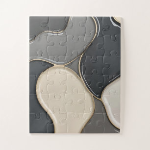 Puzzle dans graphique abstrait élégant