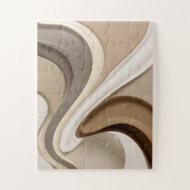 Puzzle dans graphique abstrait élégant (Vertical)