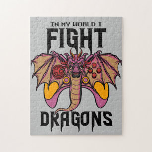 Puzzle Dans Mon Monde, Je Lutte Contre Les Dragons