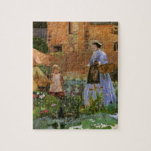 Puzzle Dans un jardin à Cookham par George John Pinwell