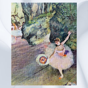 Puzzle Danseuse avec un bouquet de fleurs par Edgar Degas
