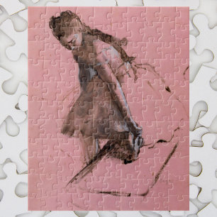 Puzzle Danseuse glissant sur son chausson par Edgar Degas