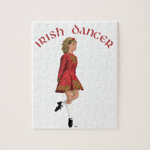 Puzzle Danseuse irlandaise en rouge