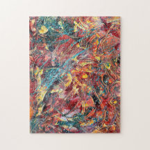 Puzzle d'Art Abstrait Contemporain