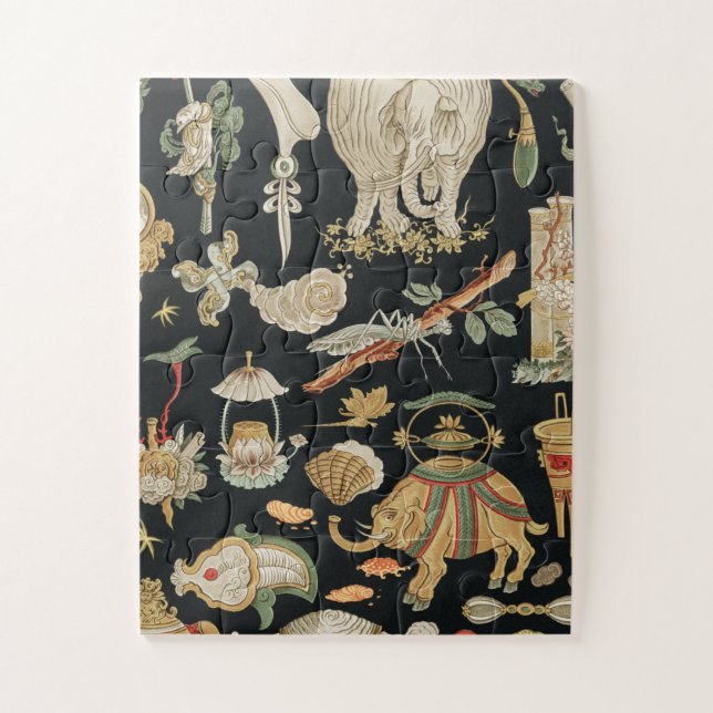 Puzzle d'art chinois ancien (11 po x 14 po) (Vertical)