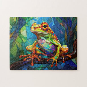 Puzzle d'art de la grenouille