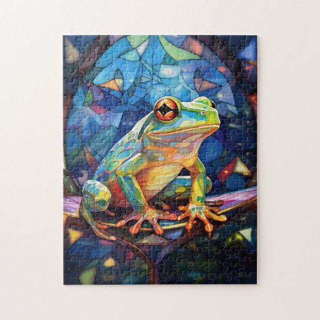 Puzzle d'art de la grenouille (Vertical)