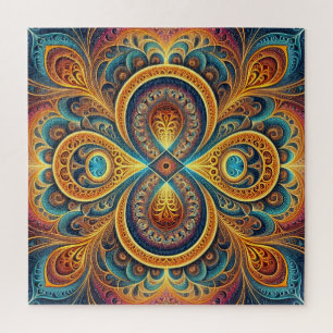 Puzzle d'art fractal vibrant
