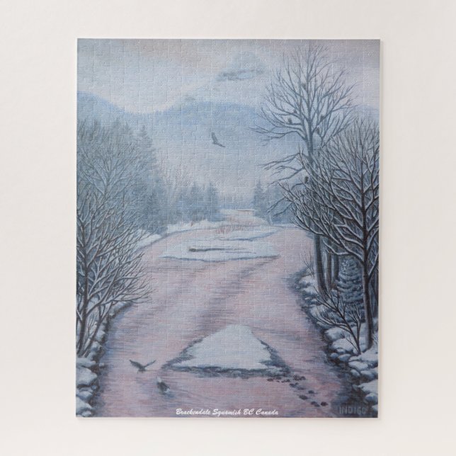 Puzzle d'art hivernal Puzzle d'art paysager hivern (Vertical)