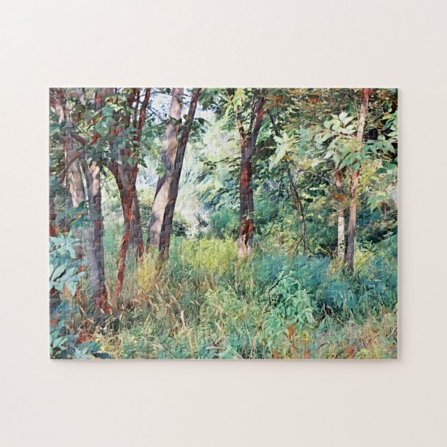 Puzzle d'art illustré de la forêt sauvage (Horizontal)
