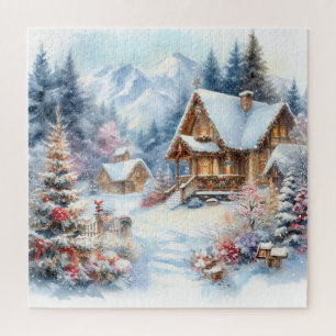 Puzzle d'art paysage de Noël