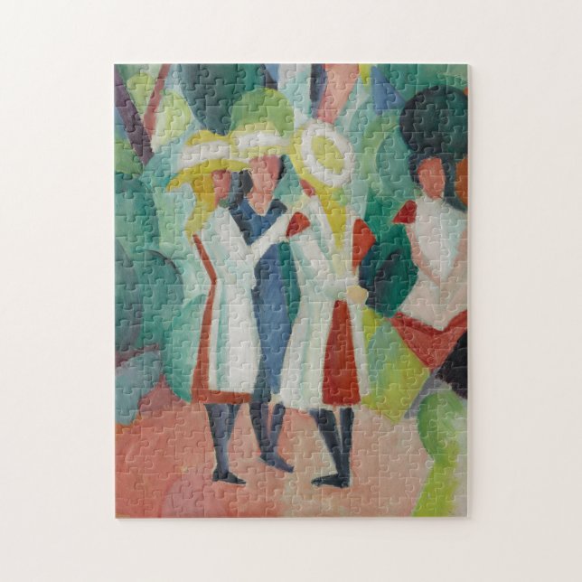 Puzzle d'art "Trois filles" (Vertical)