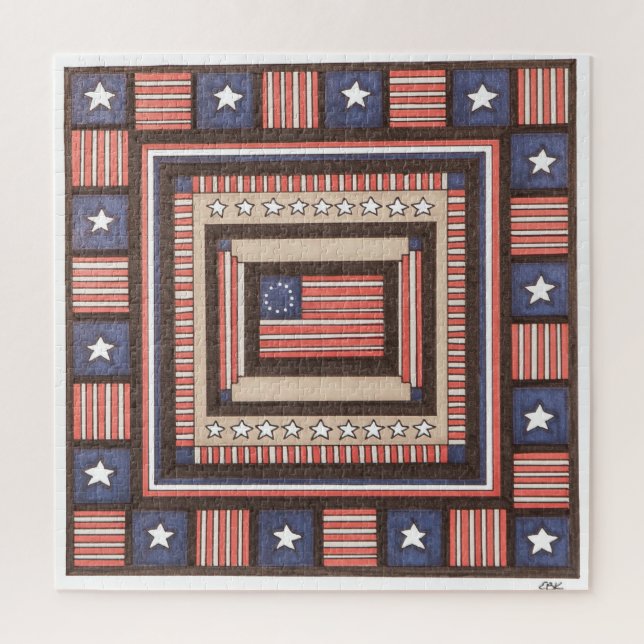 Puzzle d'art unique - Ancien drapeau - Erin Brie A (Vertical)