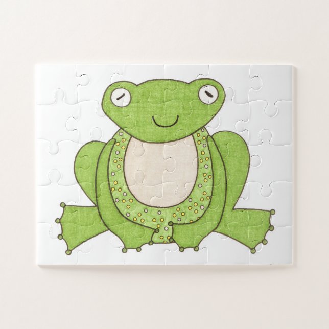 Puzzle d'art unique - Grenouille #1 - Erin Brie Ar (Horizontal)