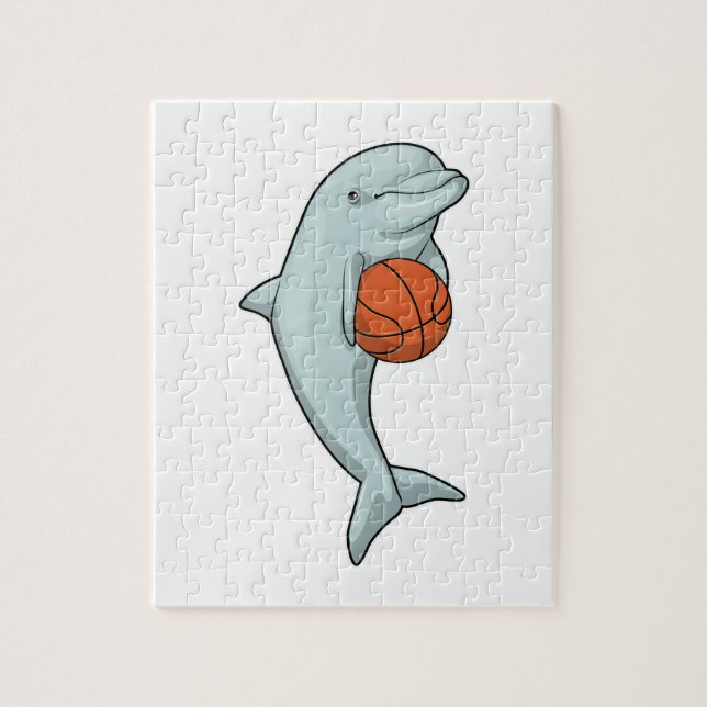 Puzzle Dauphin au Basketball Sports (Vertical)