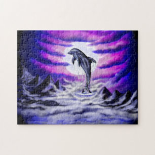 Puzzle Dauphin clair de lune