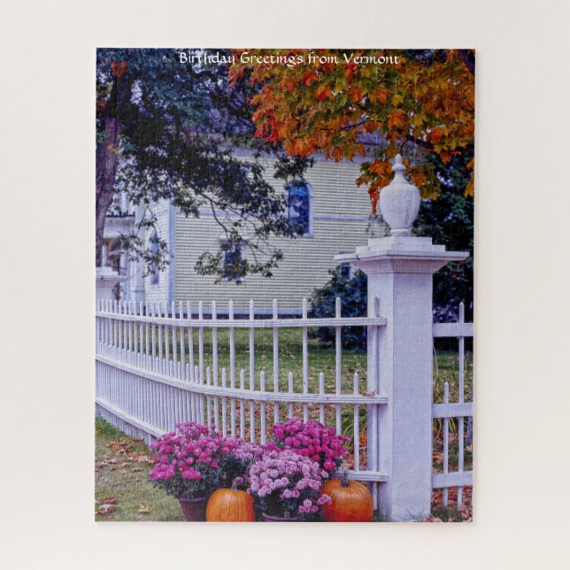 Puzzle d'automne dans le Vermont (Vertical)