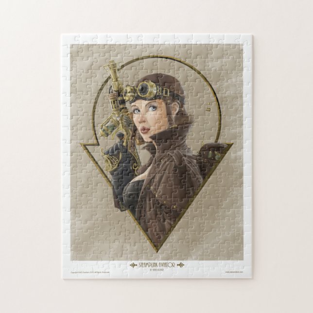 Puzzle d'aviateur de Steampunk (Vertical)