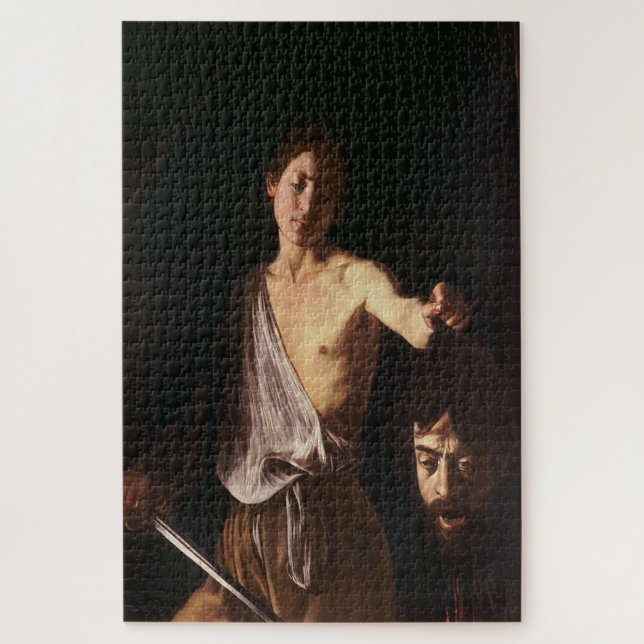 Puzzle David avec le chef de Goliath par Caravaggio (Vertical)