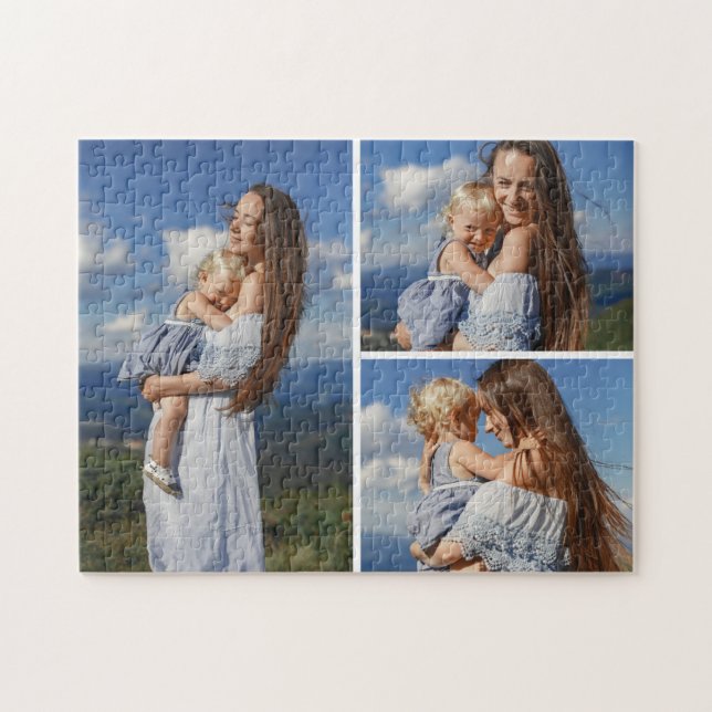 Puzzle de 3 photos personnalisé (Horizontal)
