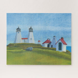 Puzzle de 520 pièces des vieux phares de Gurnet