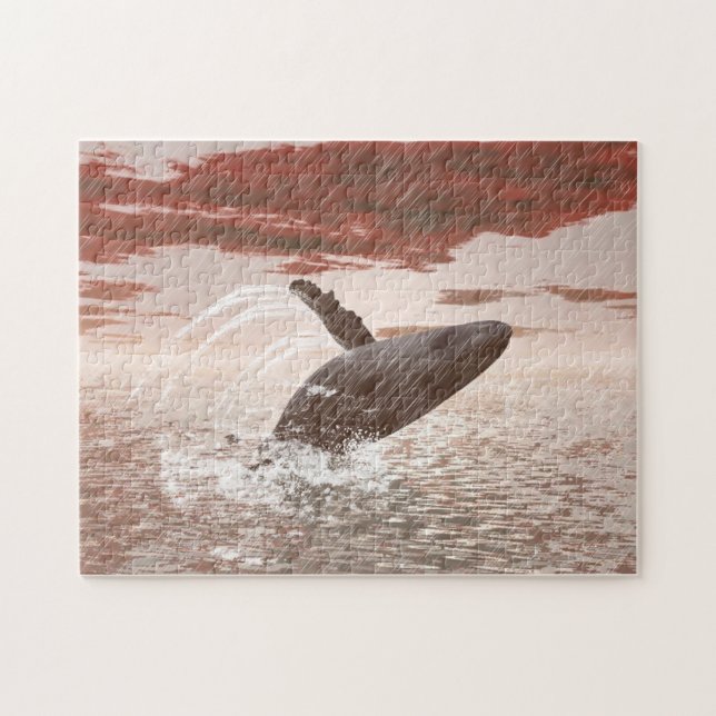 Puzzle de baleine vintage (Horizontal)