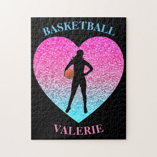 Puzzle de basket-ball pour filles (Vertical)