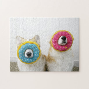 Puzzle de beignet de corgi de Corgnuts, 11" x 14",