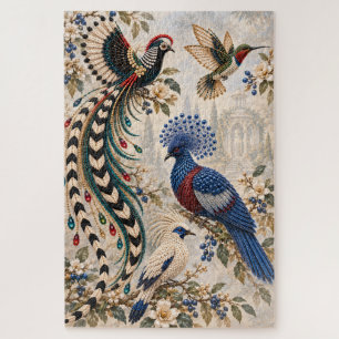 Puzzle de birds et de botanique