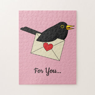 Puzzle De Blackbird avec amour   Ajoutez votre texte