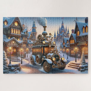 Puzzle de bus de Noël Steampunk
